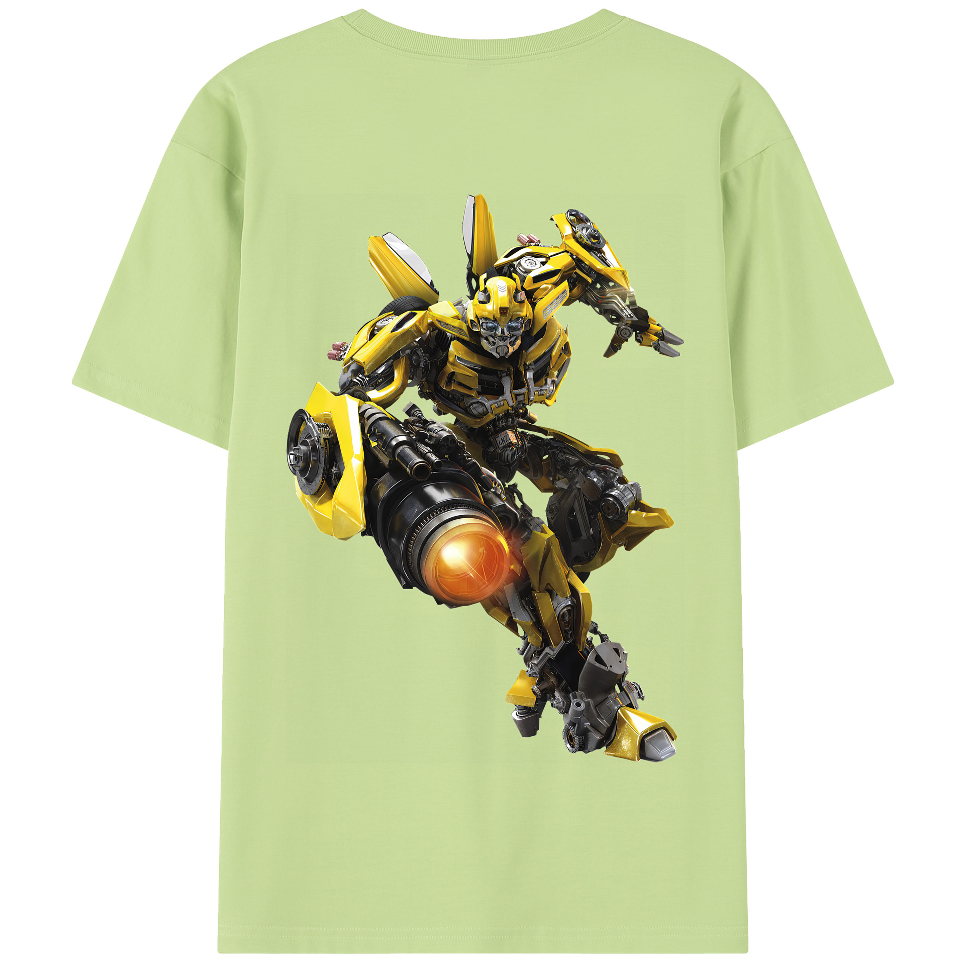 （画像用） Transformers トランスフォーマー 綿100％半袖Tシャツ（背面プリント）